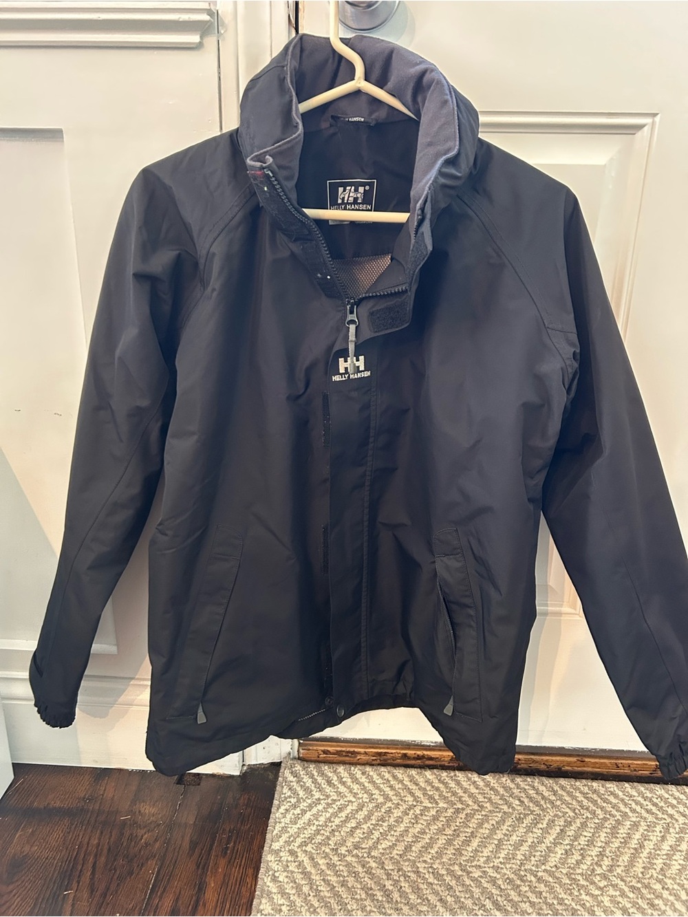 Helly Hansen Black Waterproof Jacket, Juniors size 14 & 100% Polyester